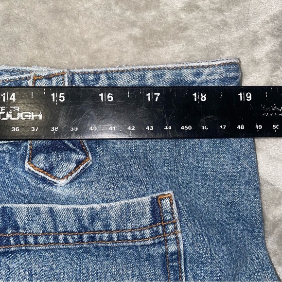 Vintage Venezia Lace-Up Denim Jean Shorts Y2K Style Size 18 - Picture 5 of 7